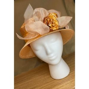 Sonni San Francisco Orange dress Straw Hat